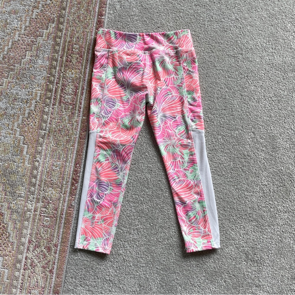 Athletic Works Girls’ Pink & Multicolor Leggings. Size XS (4/5) - Picture 9 of 10
